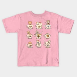 Cats and Tea Kids T-Shirt